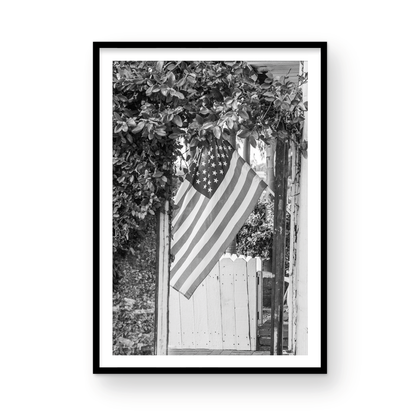 Balboa island Flag Monochrome