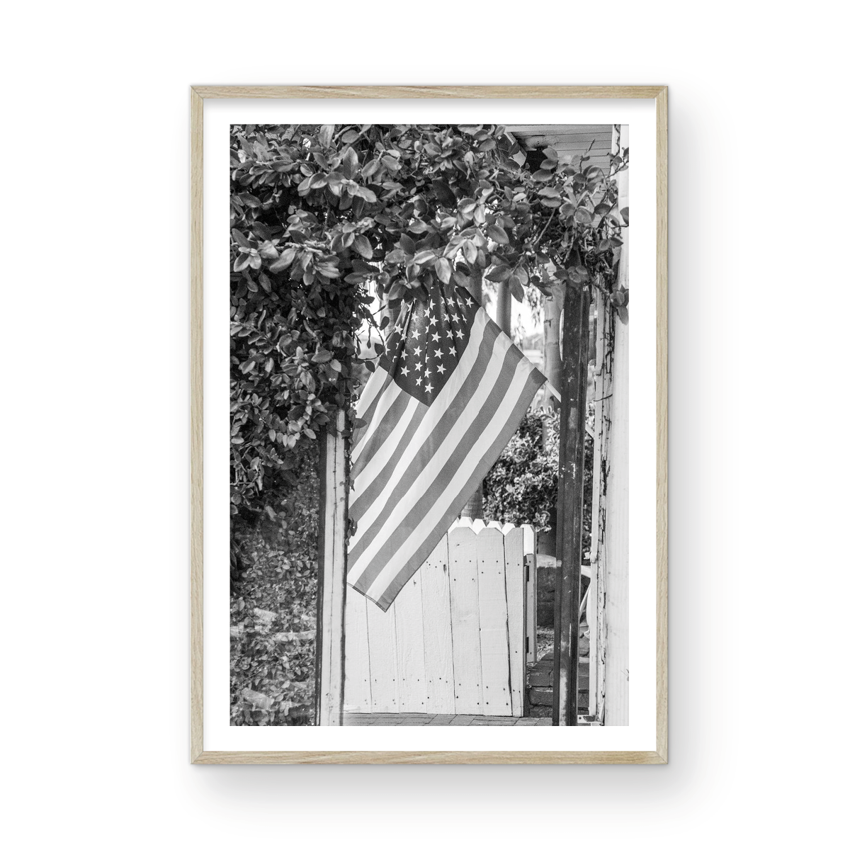 Balboa island Flag Monochrome