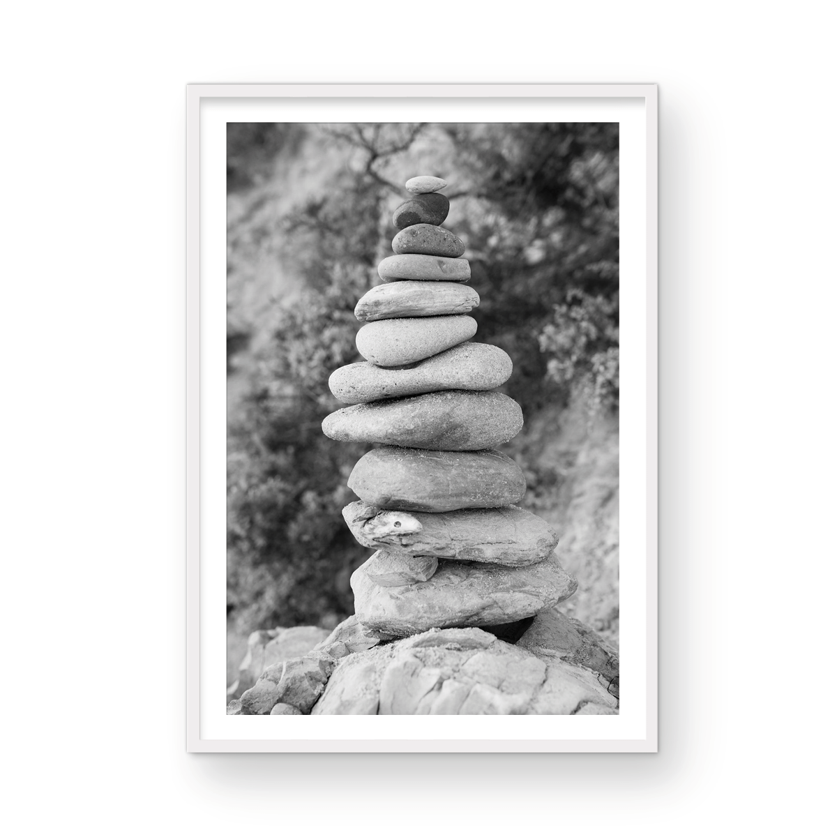 CDM stacked rocks Monochrome