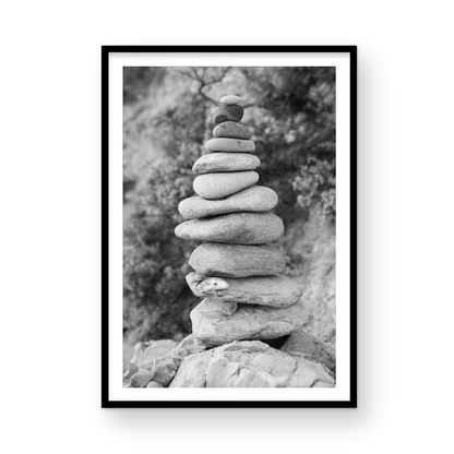 CDM stacked rocks Monochrome