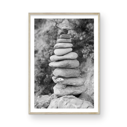 CDM stacked rocks Monochrome