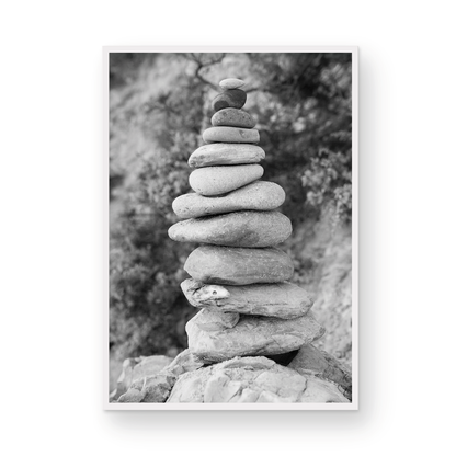 CDM stacked rocks Monochrome