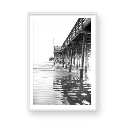 Newport pier one Monochrome