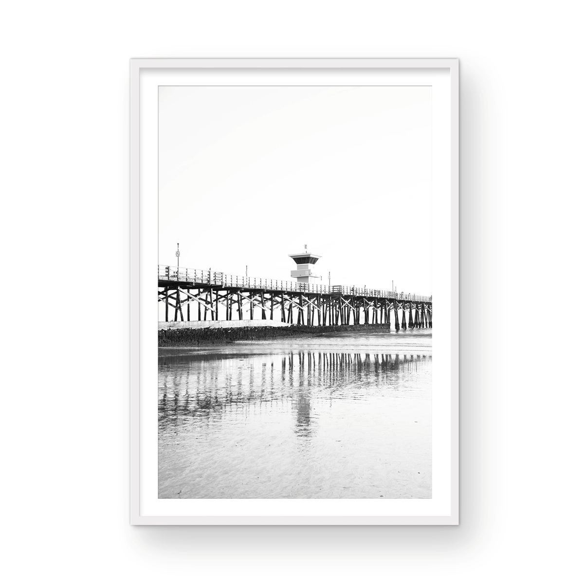 Seal Beach Pier Monochrome