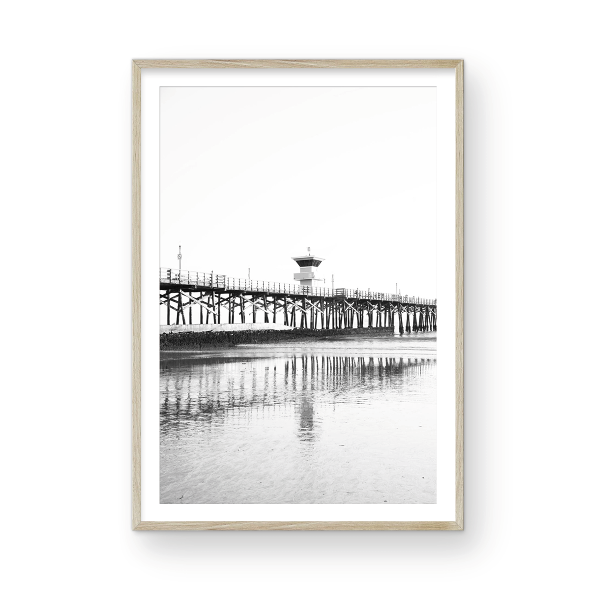 Seal Beach Pier Monochrome