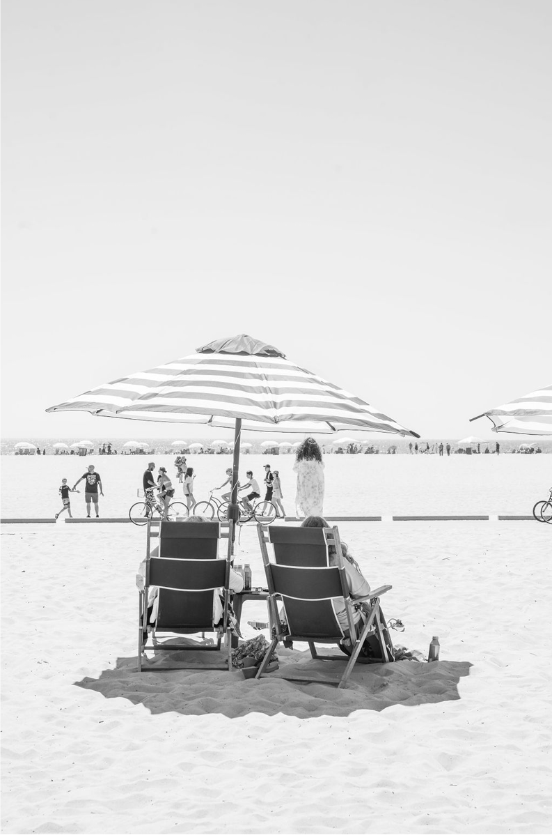 Shutters Beach chairs Monochrome