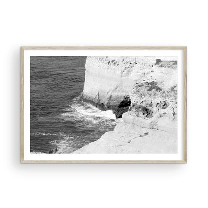 Portugal Cave Cliff Monochrome