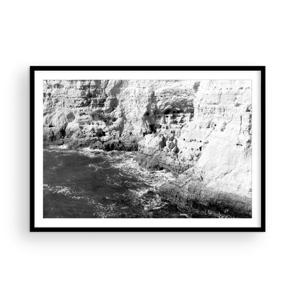 Portugal Rock Face Monochrome